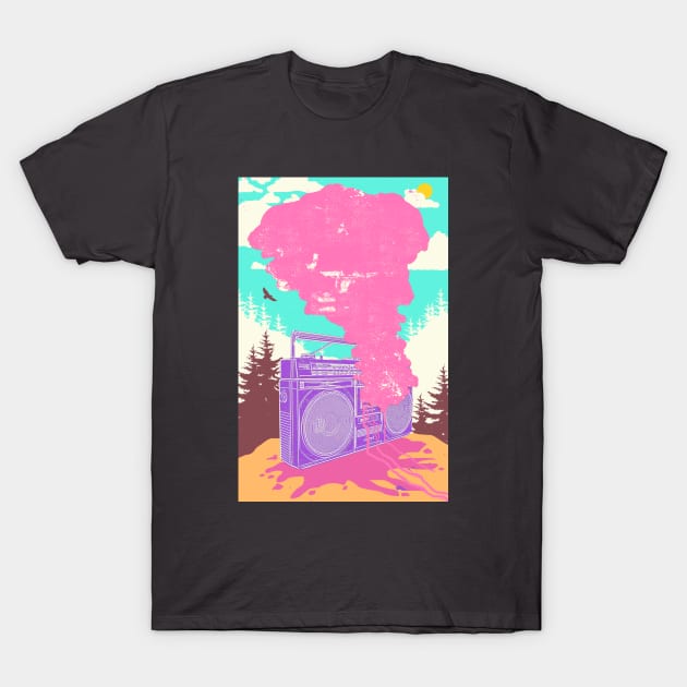 MELTED BOOMBOX T-Shirt by Showdeer